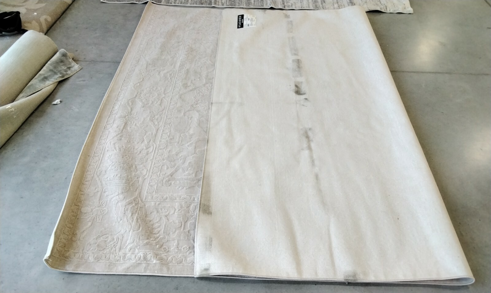 CREME / IVORY 8′ X 10′ Back Stain Rug, Reduced Price 1172723463 RFT665D-8