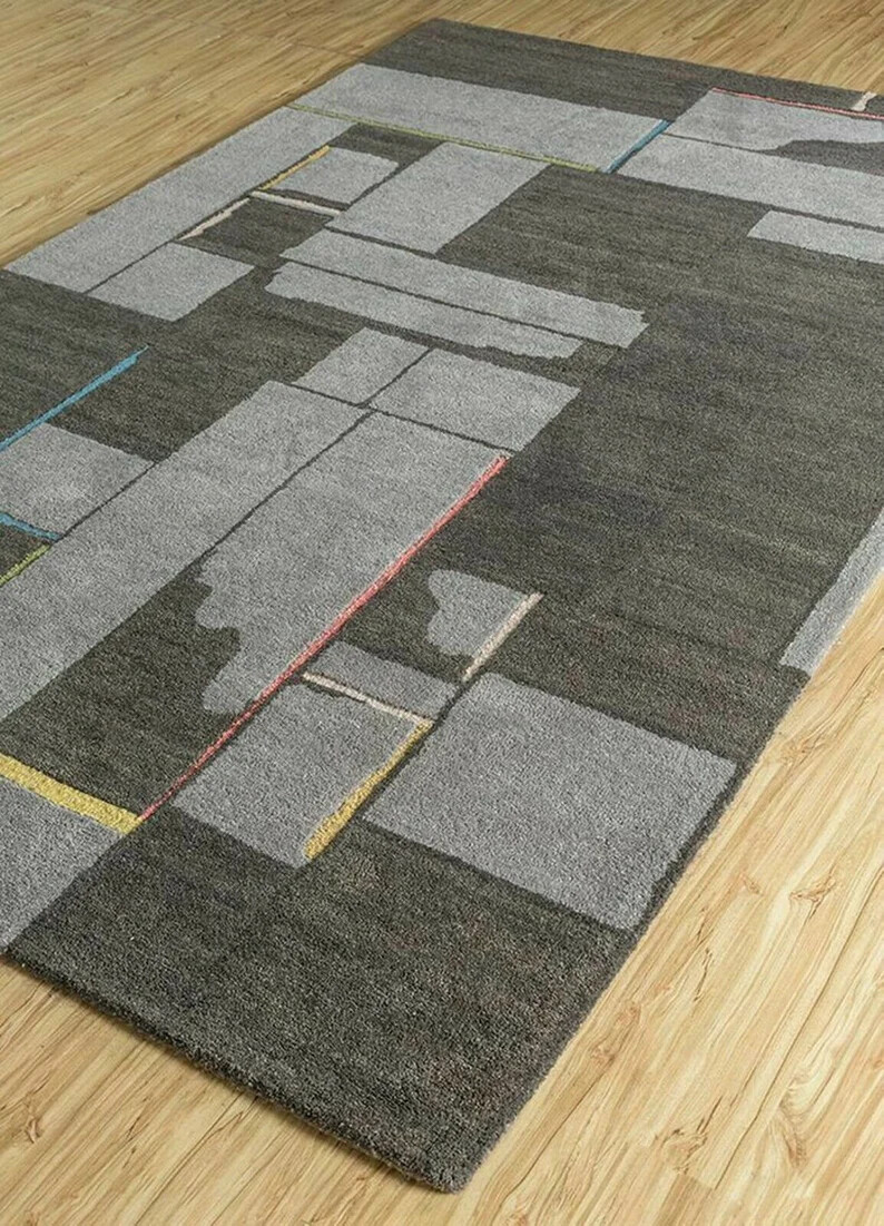 5×8|6×9|8×10|9×12|10×14|12×15 Hand-Made Hand Tufted Wool & Viscose