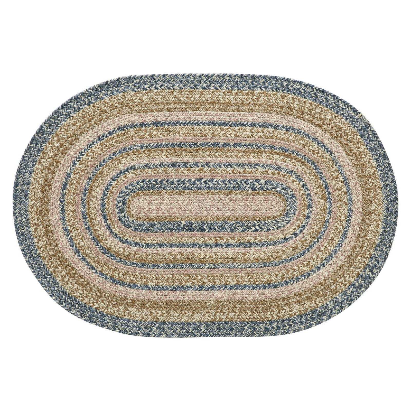 VHC Brands Kaila Jute Rug Oval w/Pad 24×36