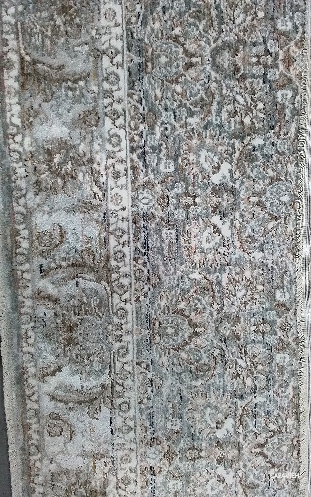 IVORY GREY/SAGE 5′-3″ x 7′-6″ Back Stain Rug, Reduced Price 1172802682 HAR103A-5