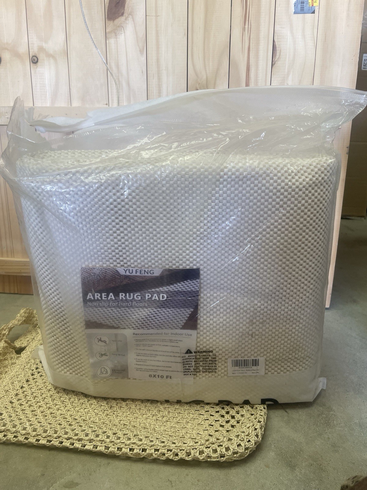 Área Rug Pad 8×10’ New Open Bag Non slip