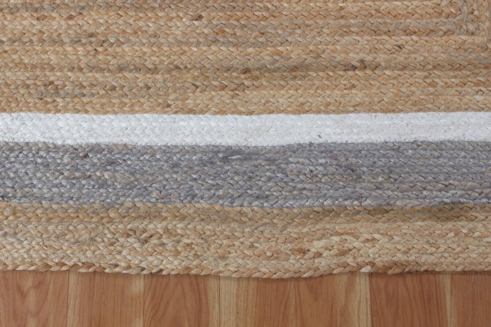 Rug Jute Carpet Square 100% Natural Jute Hand Braided Carpet Farmhouse Jute Mat