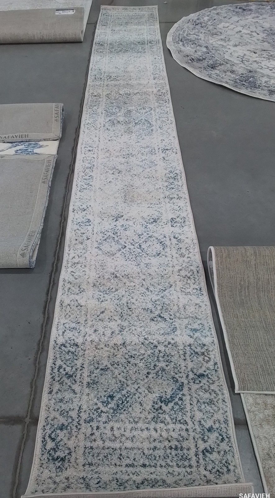 IVORY TURQUOISE 2′-0″ x 15′-0″ Flaw in Rug, Reduced Price 1172784755 TUL264B-215