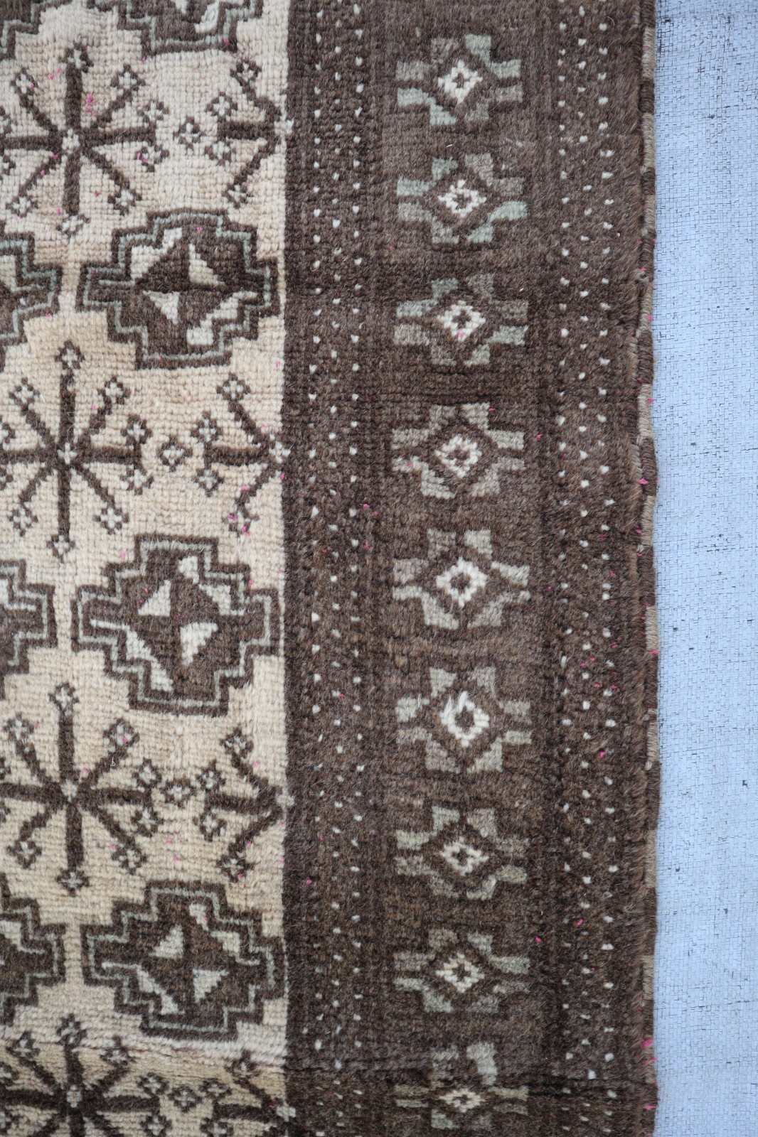 2’8×5’0 ft Beige Handmade Muted Neutral Rug/ Oriental Rug/ Vintage Entryway Rug