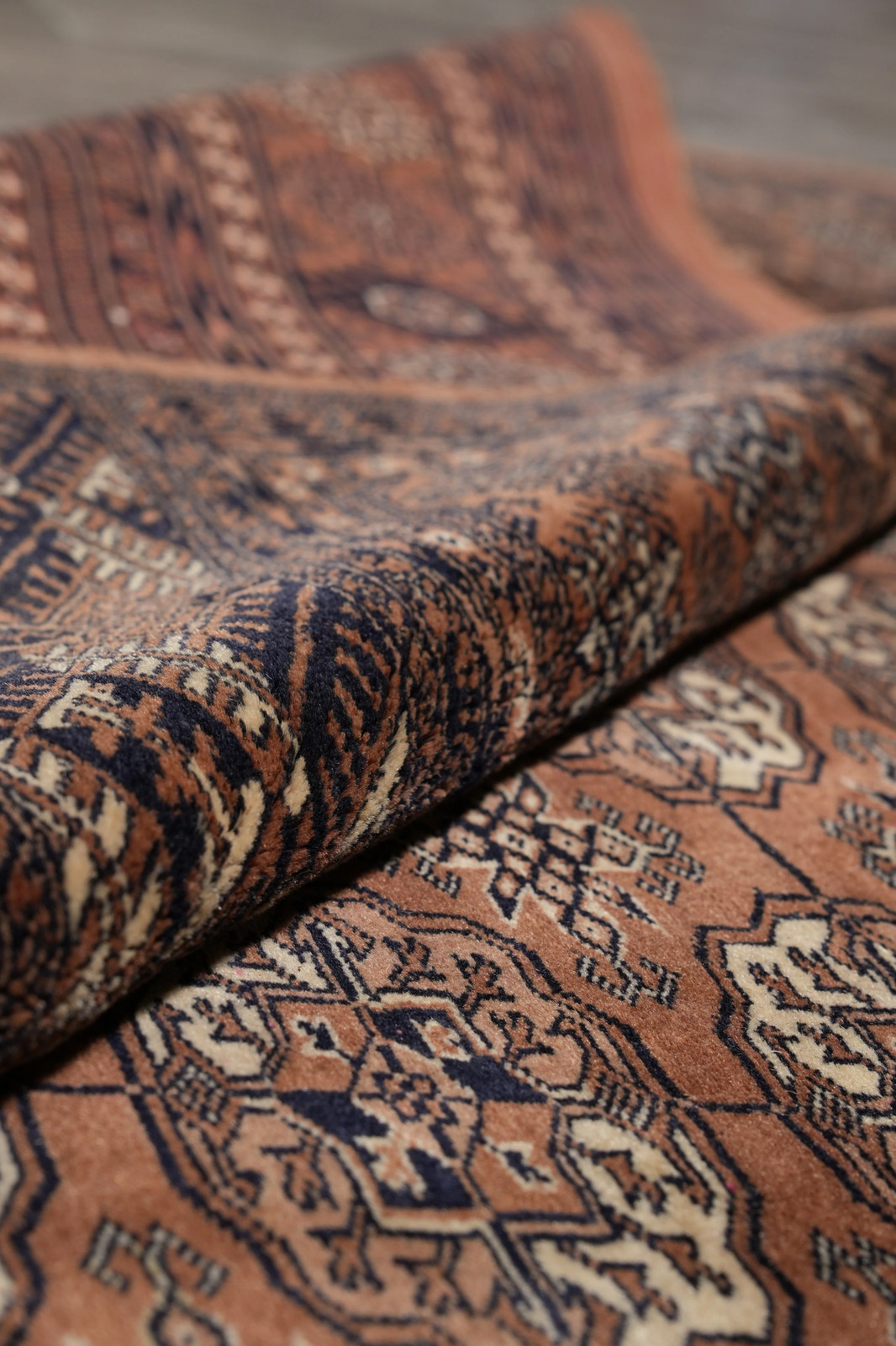 6.4 x 8.3 Rust Finer Bokhara Rug #PIX-23572