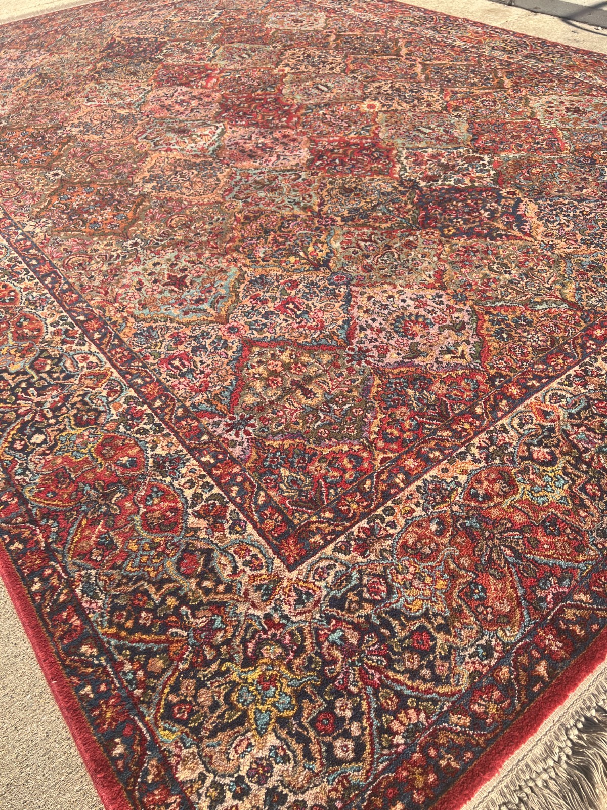 10′ x 14’3″ Karastan Kirman Design Oriental Rug – Full Pile – Made in USA