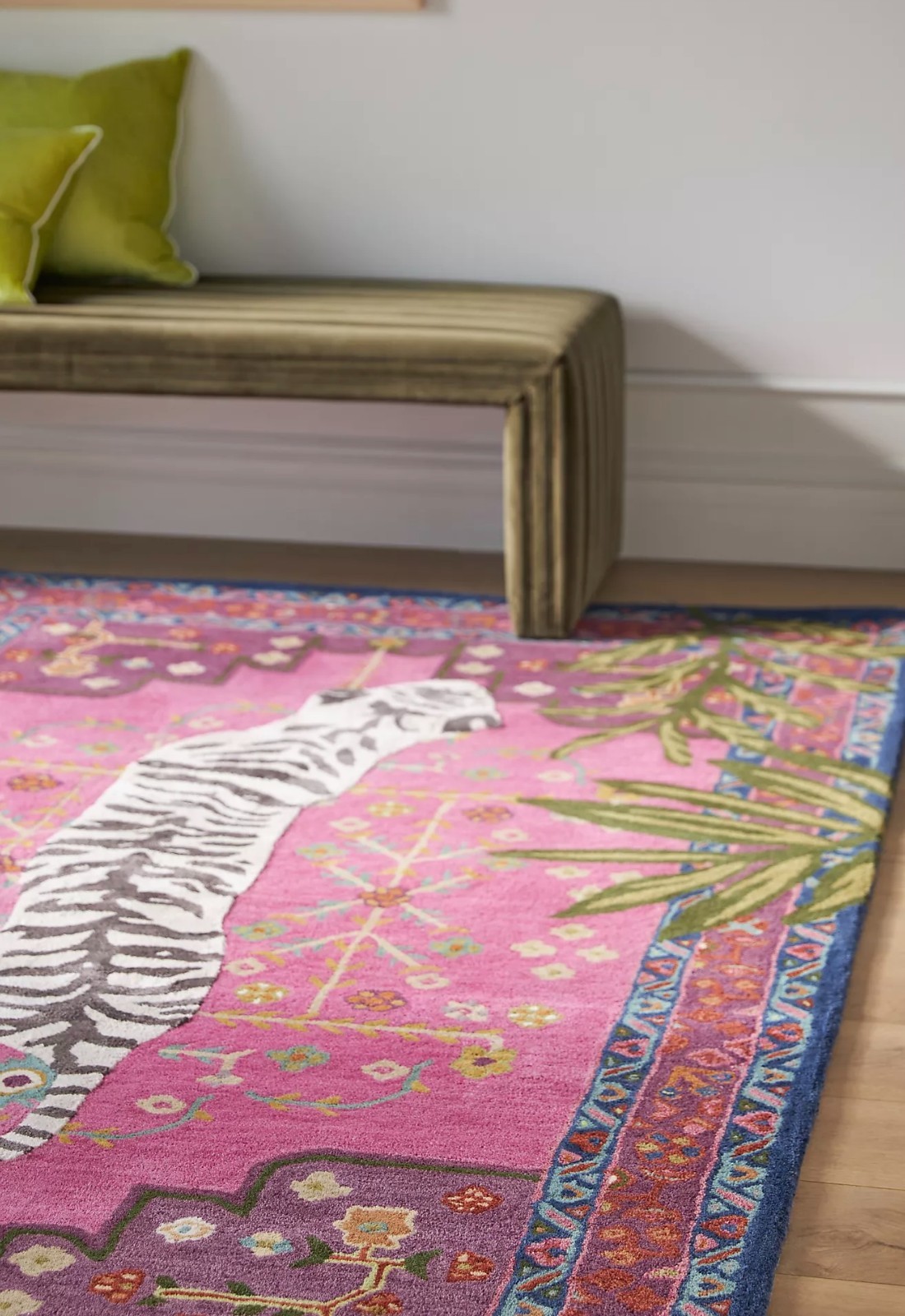 Hand Tufted Anthropologie Bengal Tiger Rug – 100% Wool Handmade Any Room Rugs