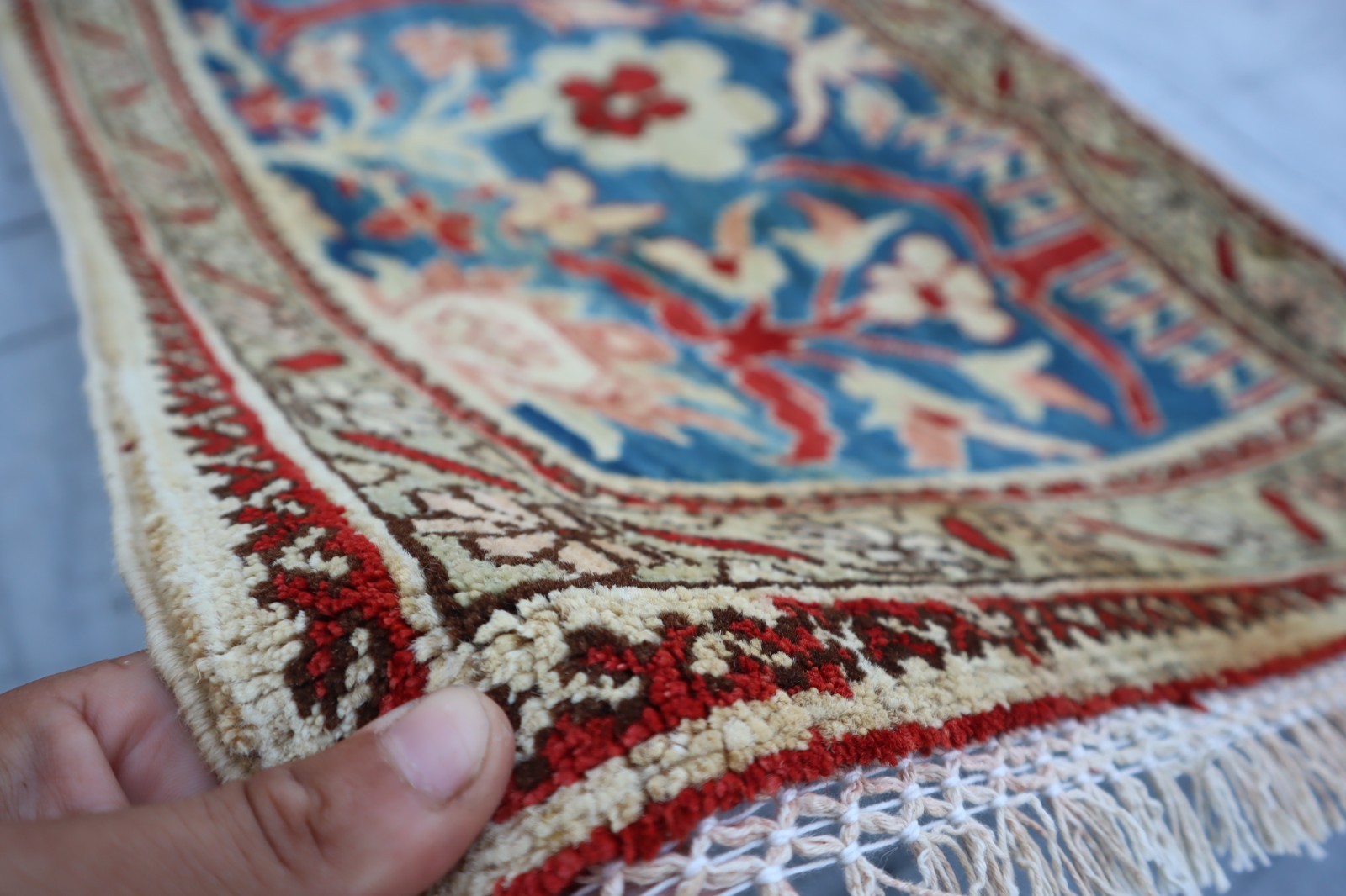 3’5×9’10 ft Runner Rug, Faded Afghan Vintage Rug, Handmade Caucasian Runner Rug
