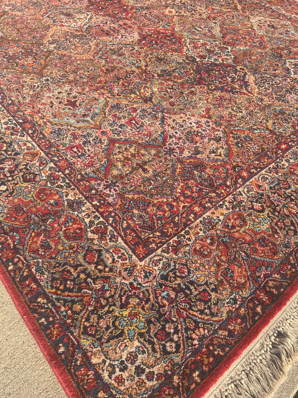 10′ x 14’3″ Karastan Kirman Design Oriental Rug – Full Pile – Made in USA
