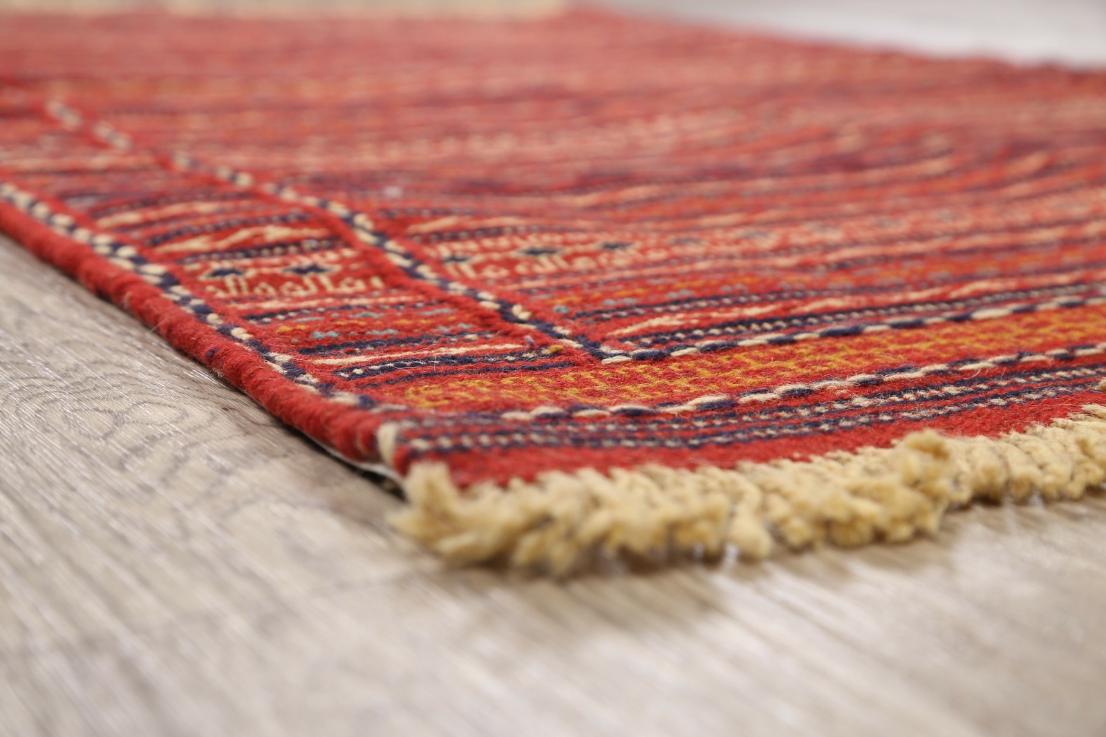 Traditional Tribal Striped Hand-woven Sumak Kilim Area Rug Oriental Carpet 3×5