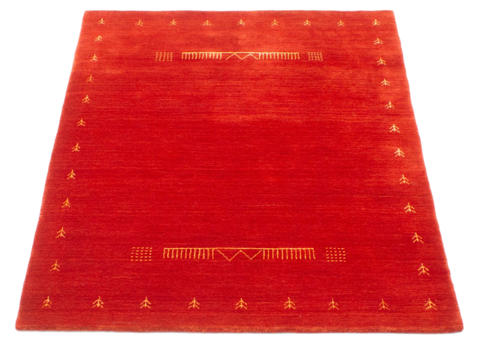 Traditional Dark Red Hand loomed Area Rug 3’11” x 5’9″ Oriental Carpet