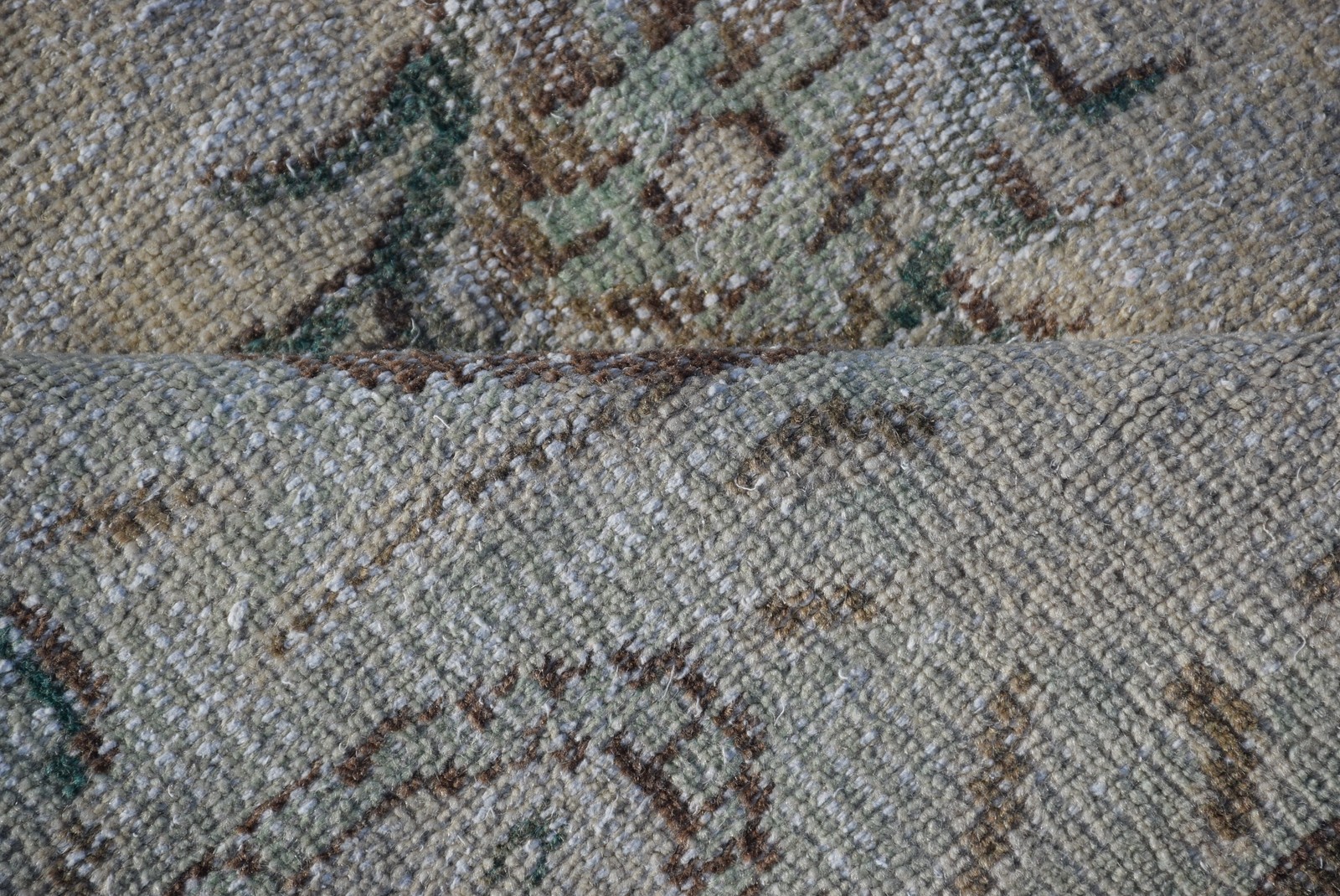 Vintage Large Rug, 4,8×8,6 ft Turkish Rug, Gray Oriental Wool Rug