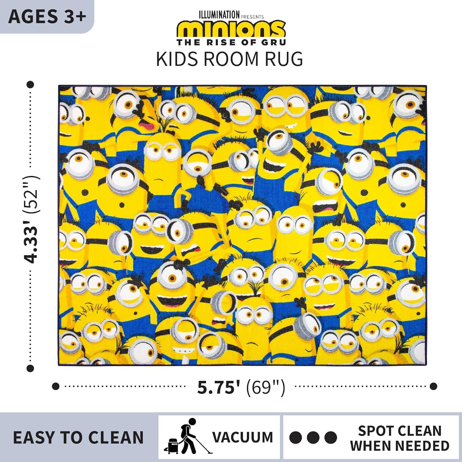 Minions – Rug – 69×52 inches – Brand New – Sealed