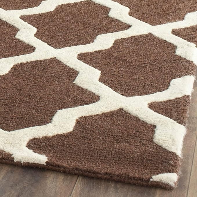 Hand Tufted Area Rug Premium Wool Abstract Design Canvas Backing Anti Luxury Rug