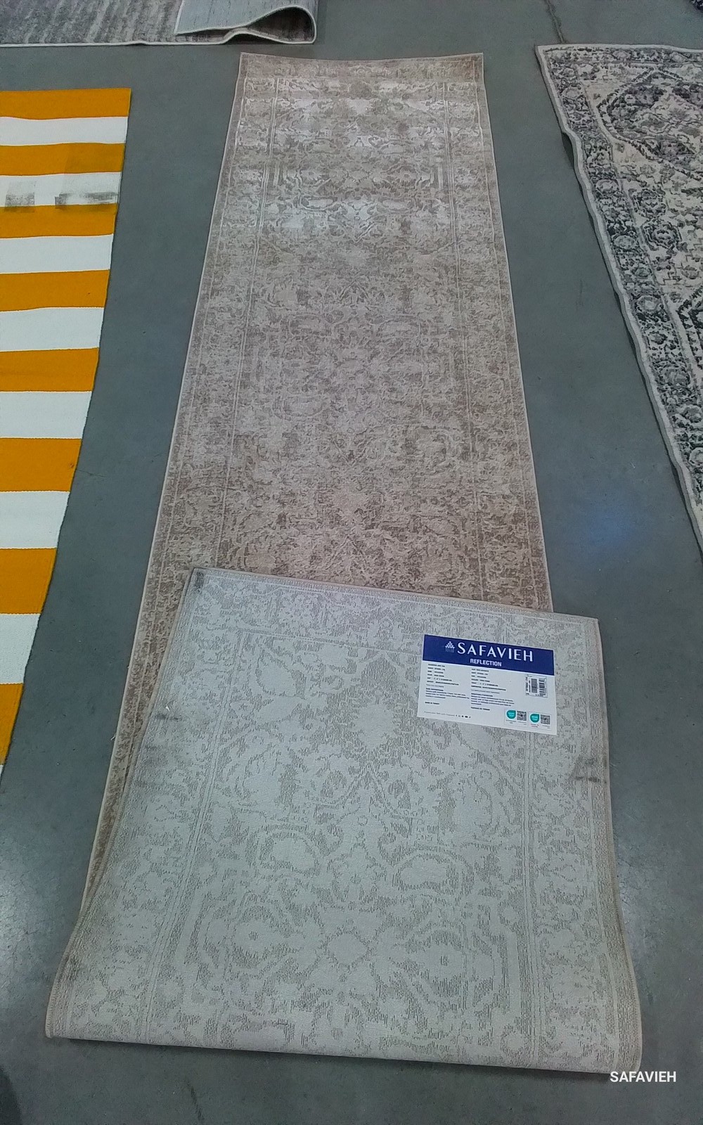 BEIGE / CREAM 2′-3″ x 10′-0″ Back Stain Rug Reduced Price 1172798353 RFT665A-210