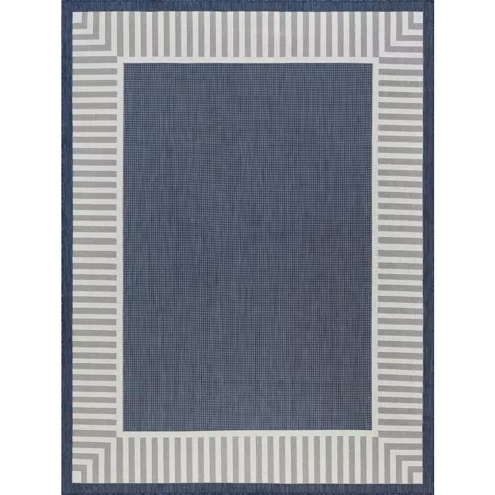 Eco Navy 4 Ft. X 5 Ft. 3 In. Outdoor Area Rug