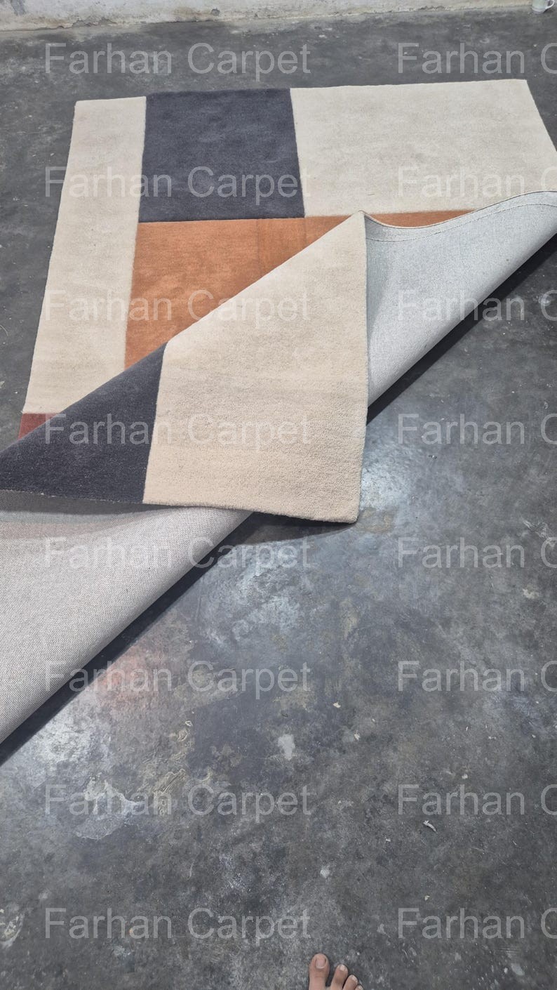 Modern Design Hand Tufted Wool Area Rug Carpet– Premium Quality | Farhan Carpet,