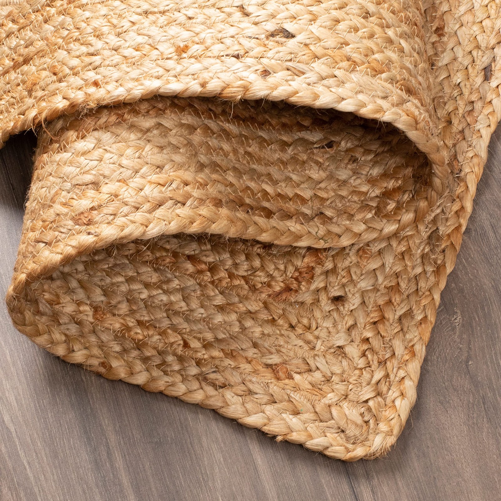 Savi Home 2×3 Natural Jute Braided Area Rug Reversible Entry Boho Kitchen