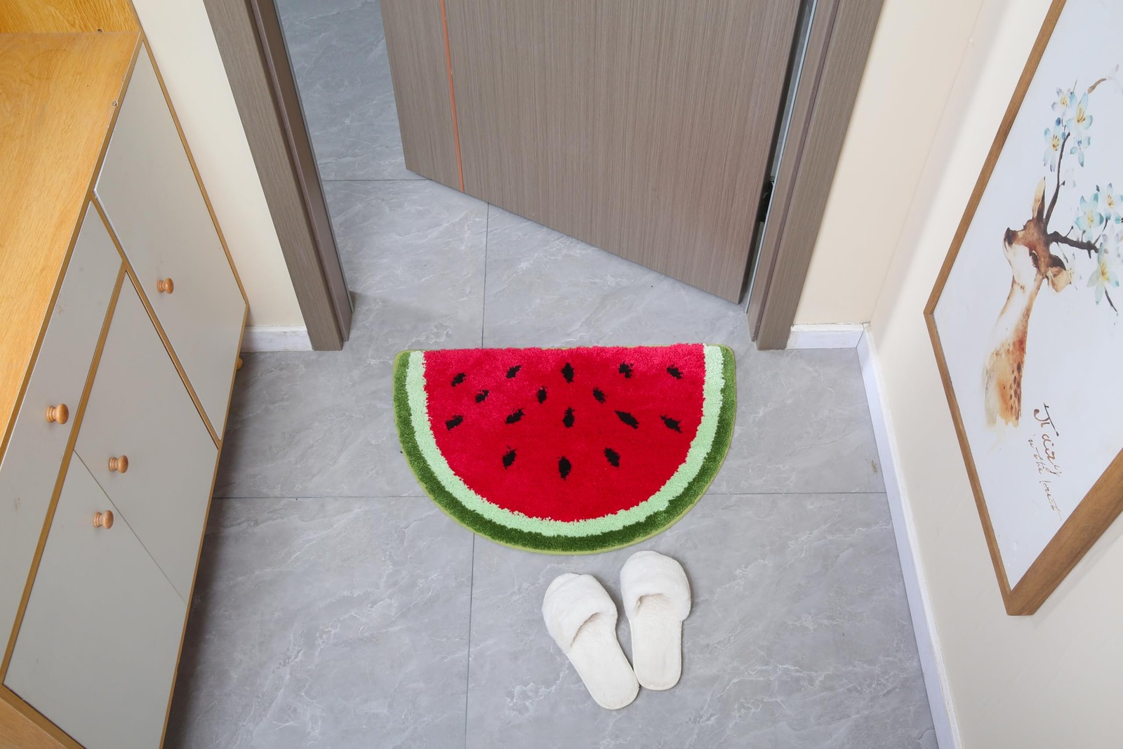Baby Playtime Cozy Watermelon Cute Fruits Half Round Shaped Bedroom Bathroom …