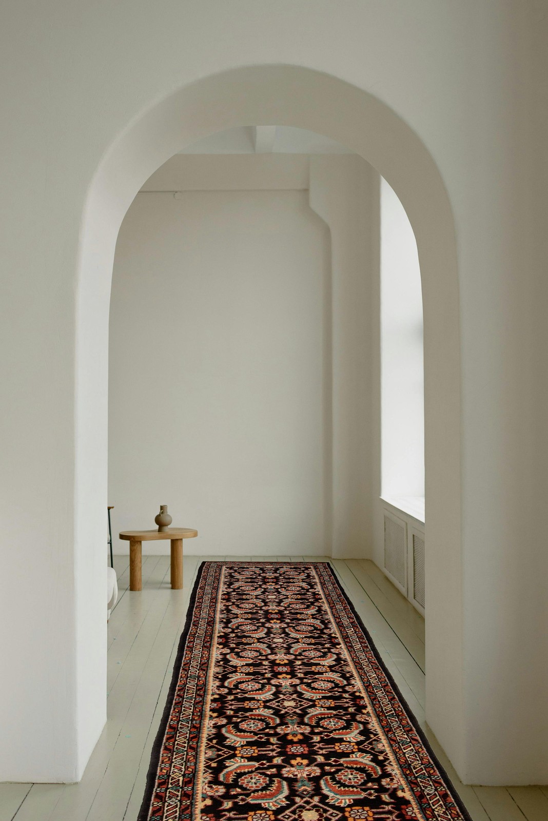2’6″ x 13’2″ Vintage Hand-knotted Runner Rug Traditional Oriental Wool Carpet