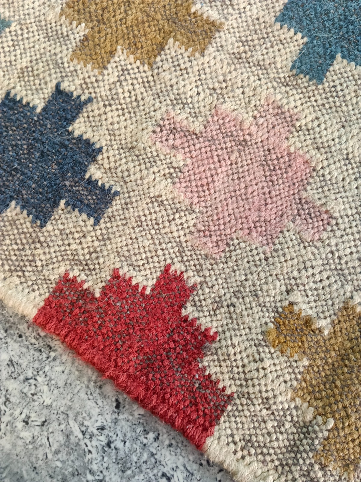 Vintage Kilim Rug aztec kilim Runner Wool Jute Rug Southwestern Stair kilim rug