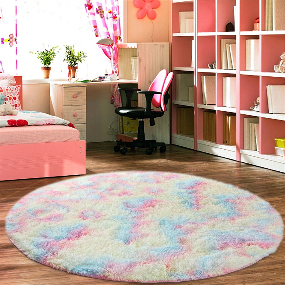 Super Soft Shaggy Rugs Fluffy Carpets For Non-Slip Shag Bedside Rug in 8 Colors
