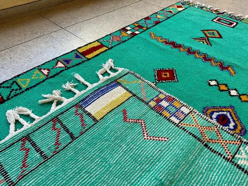 its trending Hand knotted, Beni Ourain rug, Soft wool Moroccan rug living room