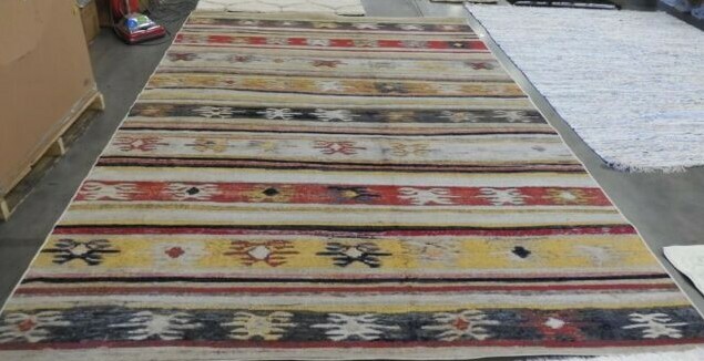 TAUPE / MULTI 9′ X 12′ Stained Rug Reduced Price 1172604675 MTG238E-9