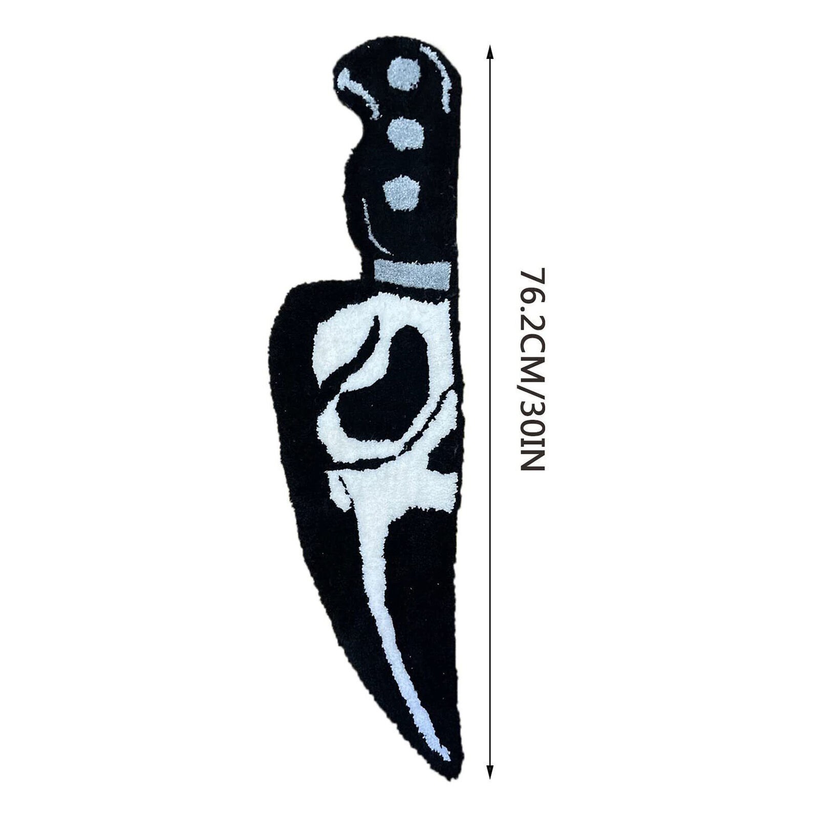 Skull Knife Carpet Horror Scary Scream Bedside Rug Wear Resistant Cashmere Home
