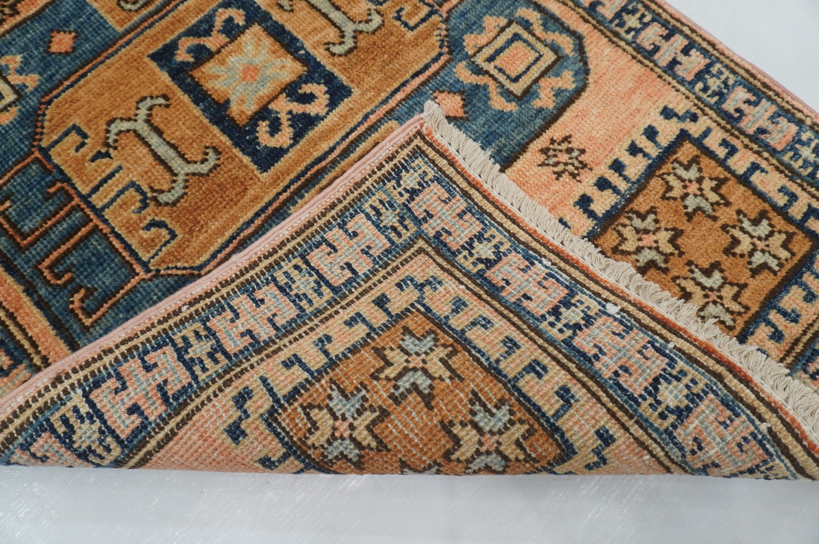 2×3 ft Pink Khotan Afghan Hand Knotted Traditional Vintage Rug