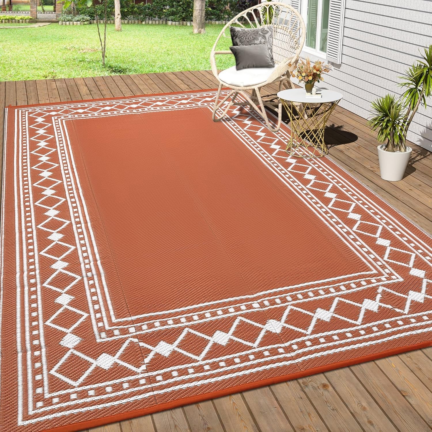 For Indoor And Outdoor Ground Decoration This 9×12 Outdoor Area Rug Adopts Water