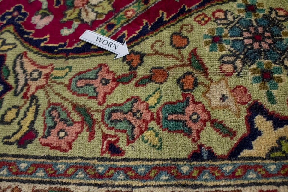 Handmade Rare Vintage Oriental Rug Floral & Animal Design Home Décor 10X13 ft