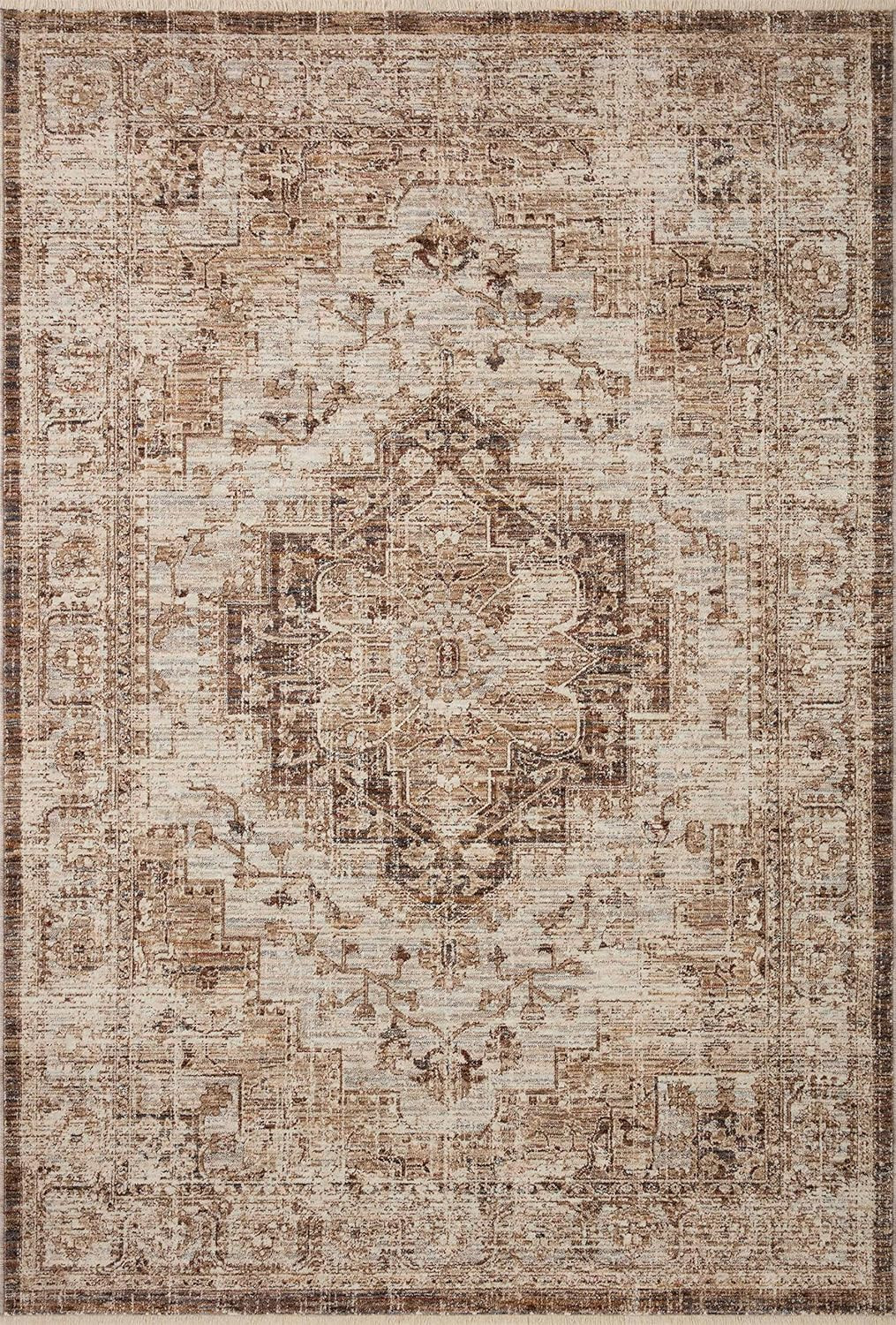Loloi Sorrento Collection SOR-03 Mocha/Multi 6′-7″ X 9′-10″ Area Rug