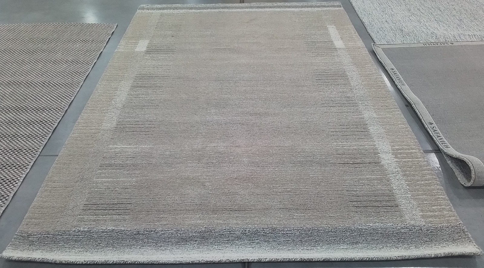 BEIGE / IVORY 6′-0″ x 9′-0″ Back Stain Rug, Reduced Price 1172800992 EBN607B-6