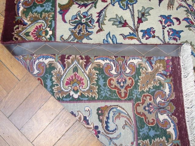 4.8 x 7.7 Perrsian Tabriiz Rug Irran Birds Animals Trees #PIX-8914