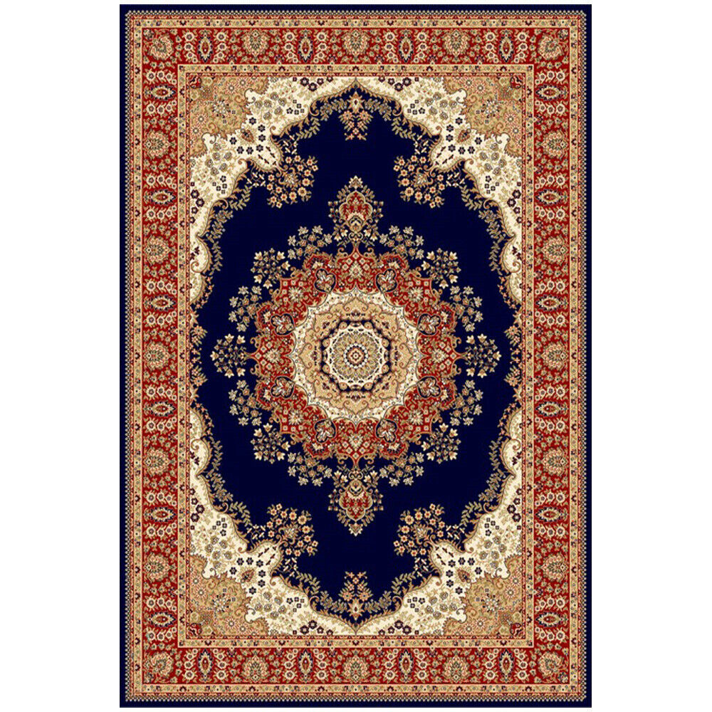 Traditional Area Rugs Velvet Medallion Hallway Runner Rug Living Room Carpet Mat