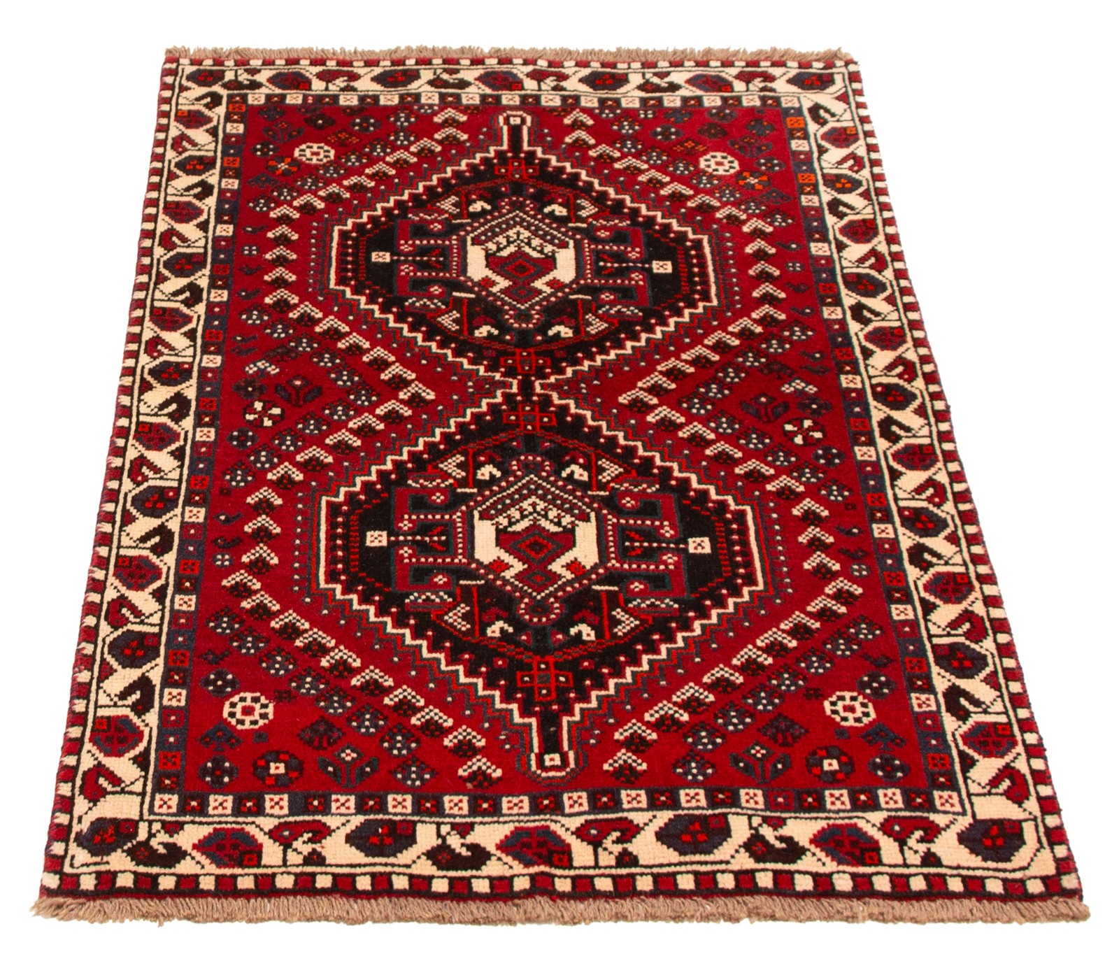Traditional Vintage Hand-Knotted Area Rug 3’6″ x 5’1″ Oriental Wool Carpet