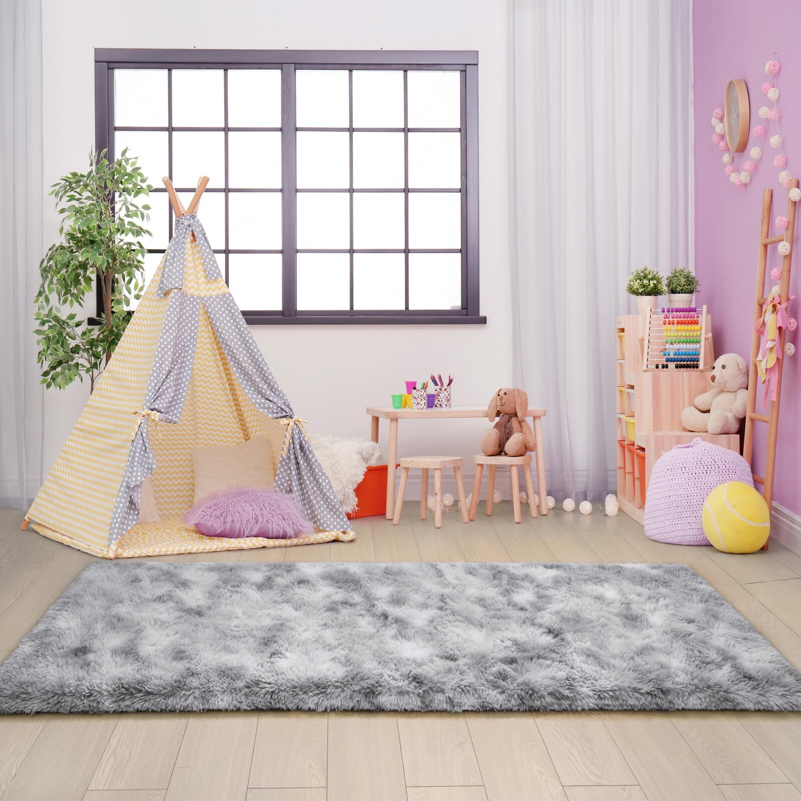 2×6 Feet Soft Runner Rugs for Bedroom Plush Fluffy Rug, Shag Furry Area Rug C…