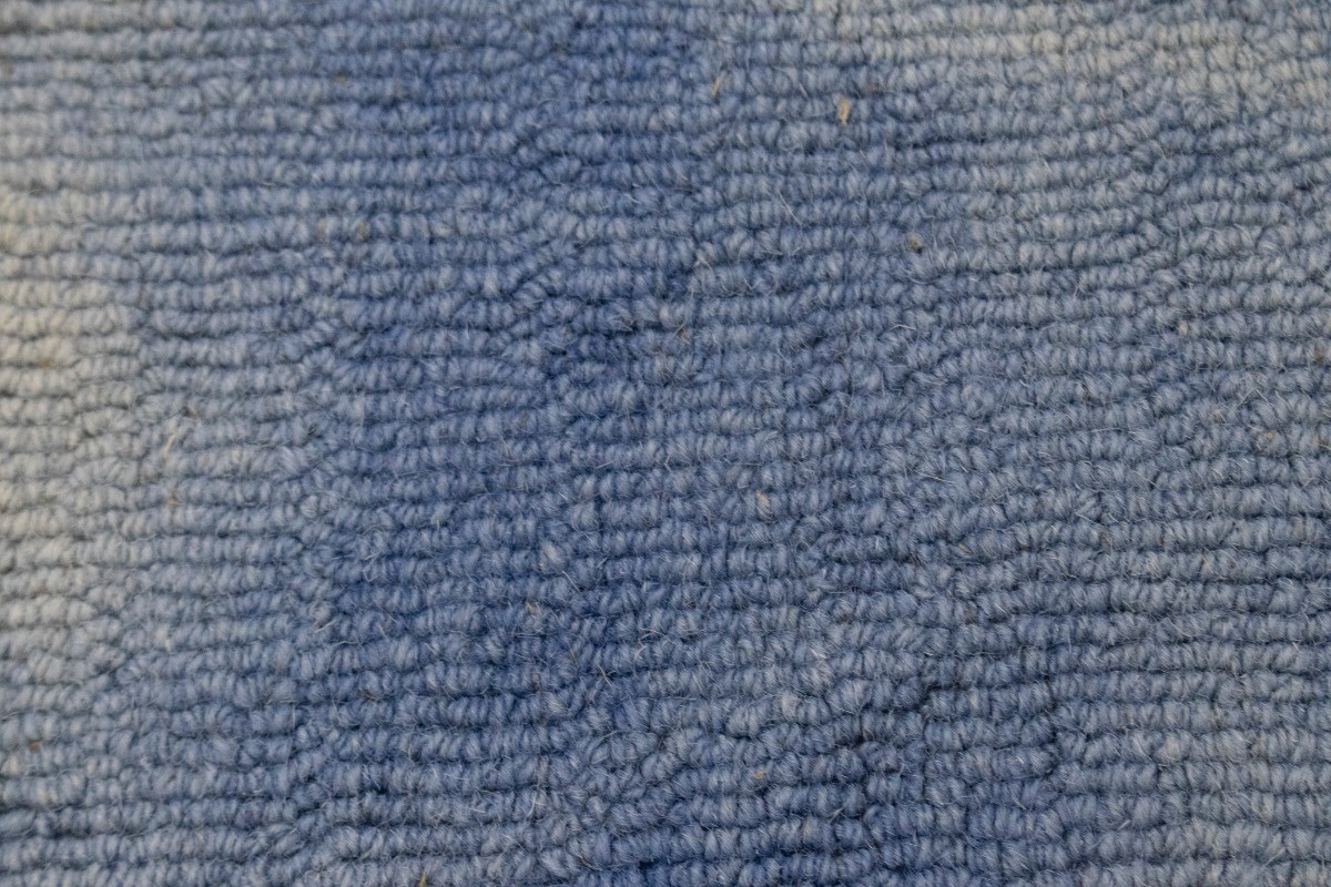 Blue Contemporary Tie-Dye Hand-Tufted Modern Rug Kids Room Carpet 5X8 ft