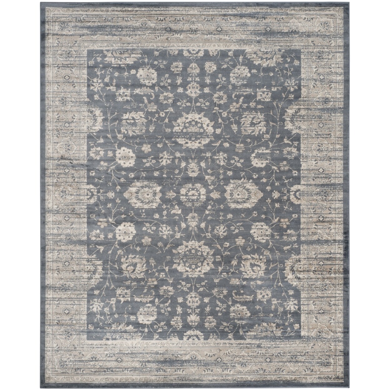SAFAVIEH Vintage VTG439G Dark Grey / Cream Rug