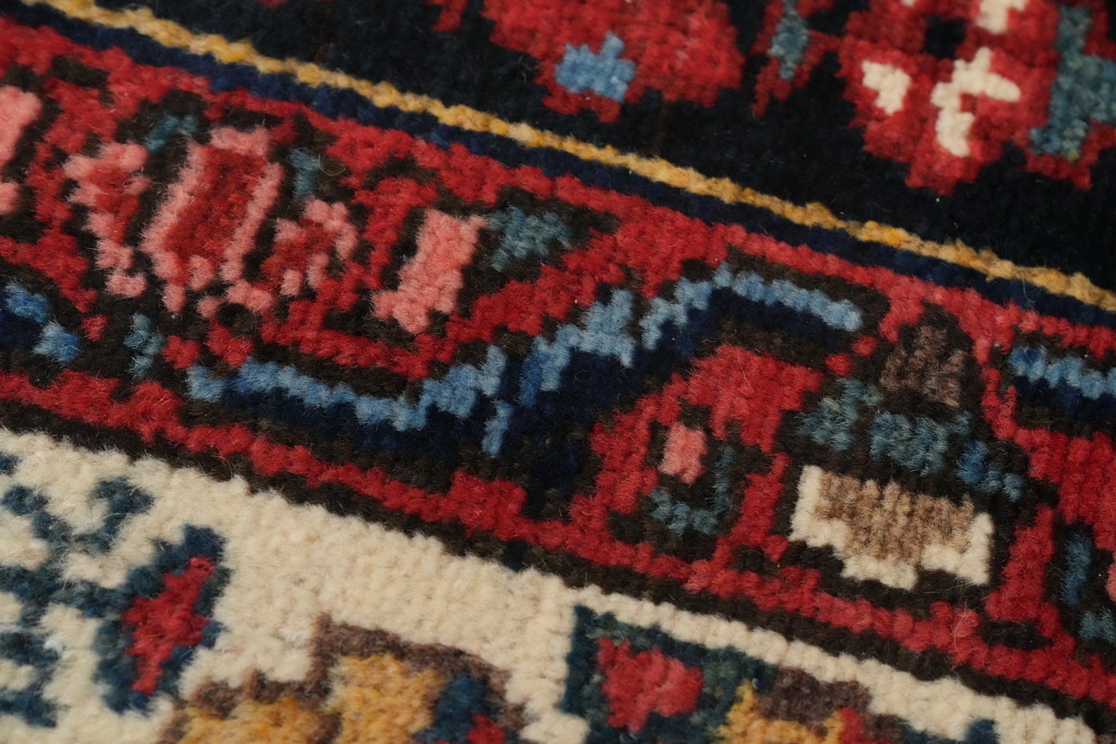 Vegetable Dye Wool Traditional Style Area Rug 6×13 ft Hand-knotted Living Room