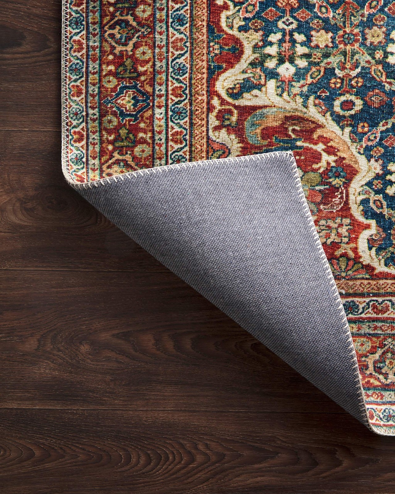 Loloi Layla Cobalt Blue/Spice 2′-0″ x 5′-0″ Accent Rug