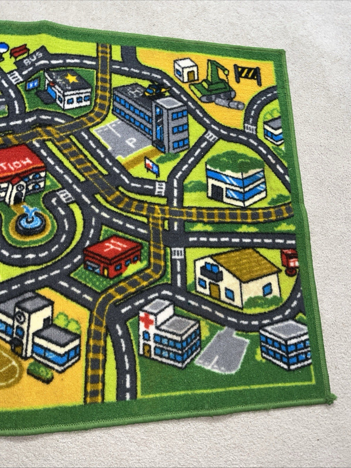 Rectangle Shape Kids Rug Carpet with Anti Skid Backing Made Of Nylon-3 x 5 feet
