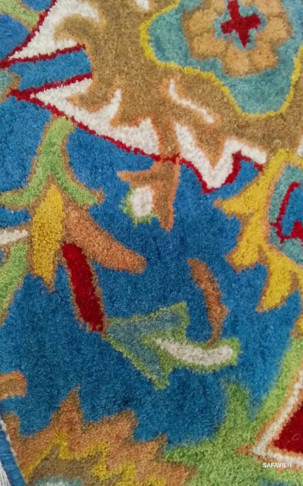 CAMEL / BLUE 4′-0″ x 6′-0″ Back Stain Rug, Reduced Price 1172801899 HG653A-4