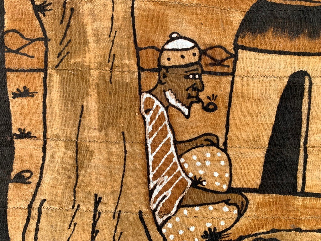 Mud Cloth Handmade Tapestry,Large Tapestry,Batik African Painting Tapesty,3x5ft