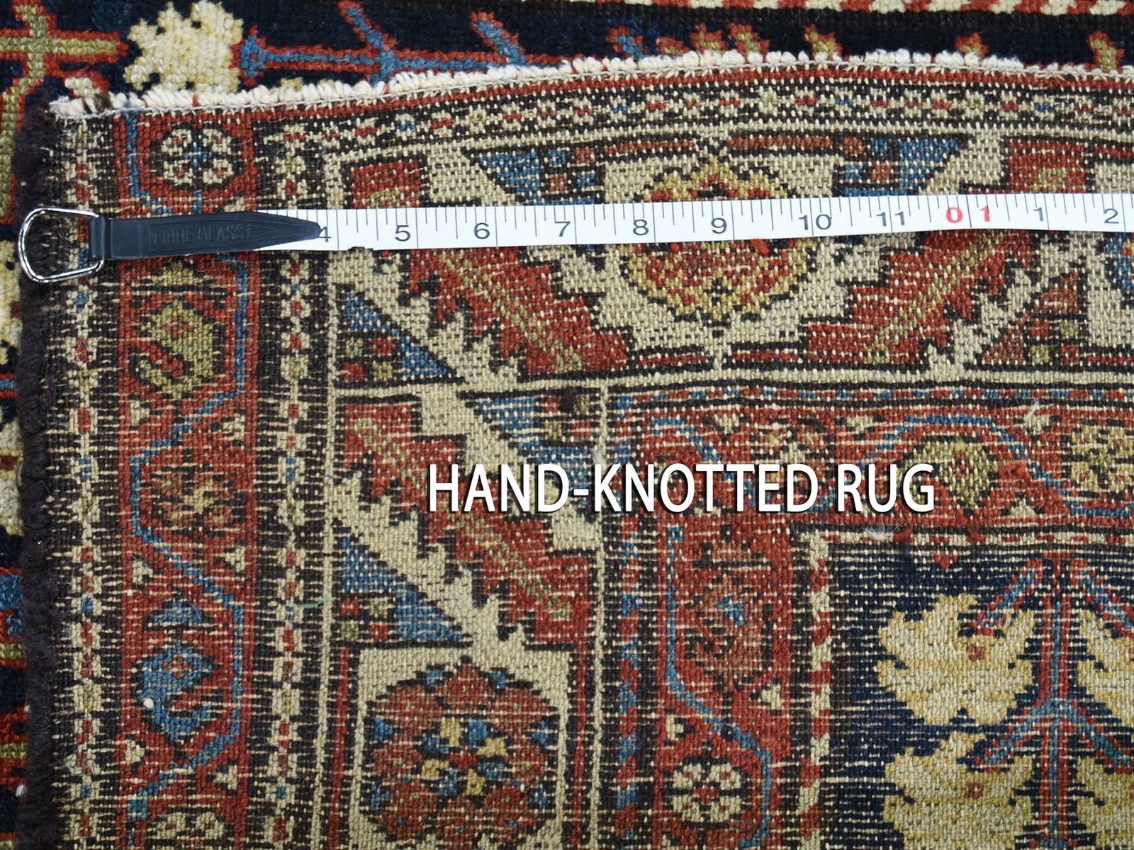 4’4″X5’9″ Navy Antique Farsian Heris With Tree Design Hand-Knotted Rug R45938