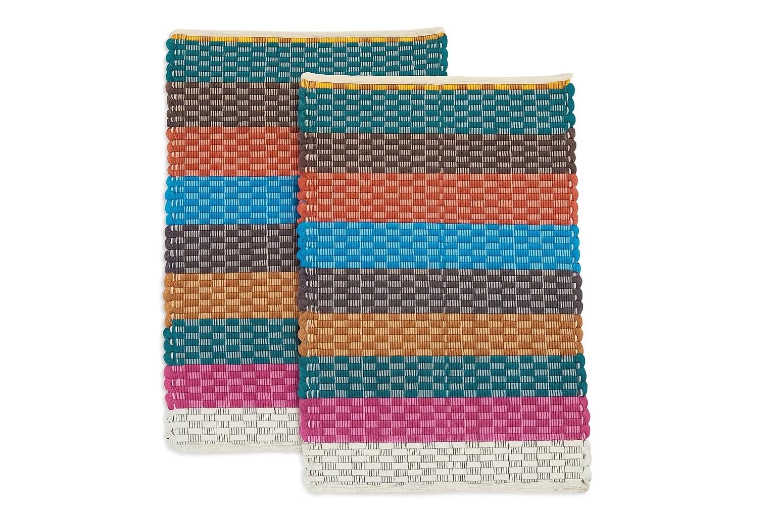 Cotton Chindi Rag Rugs Reversible, Multicolor ASSORTED Throw Rugs – Boho, Far…