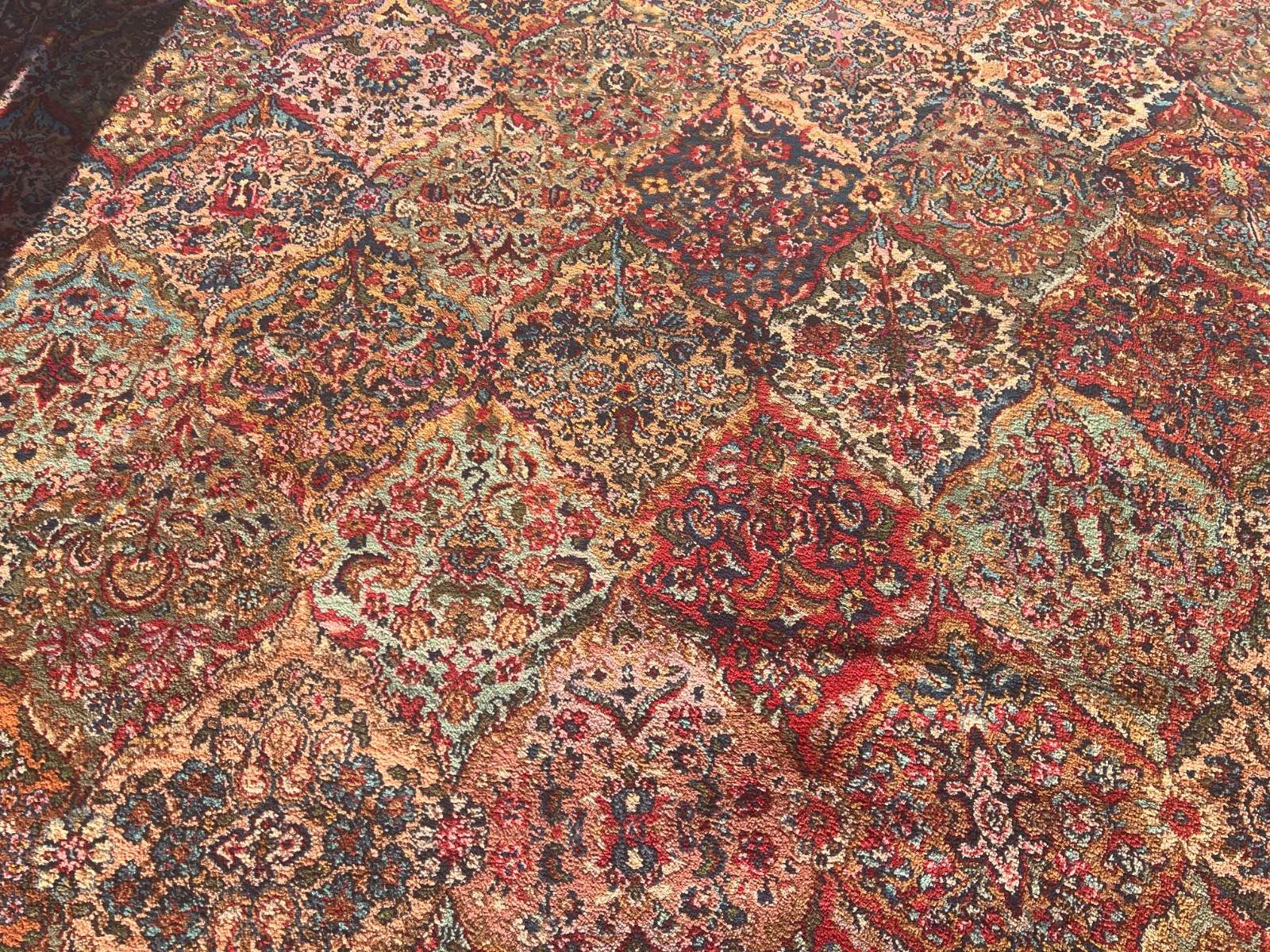 10′ x 14’3″ Karastan Kirman Design Oriental Rug – Full Pile – Made in USA