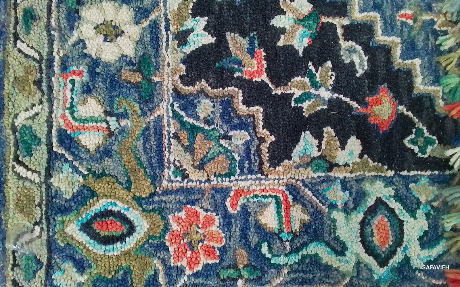 PINK / BLUE 6′-0″ x 9′-0″ Back Stain Rug, Reduced Price 1172805208 APN124U-6