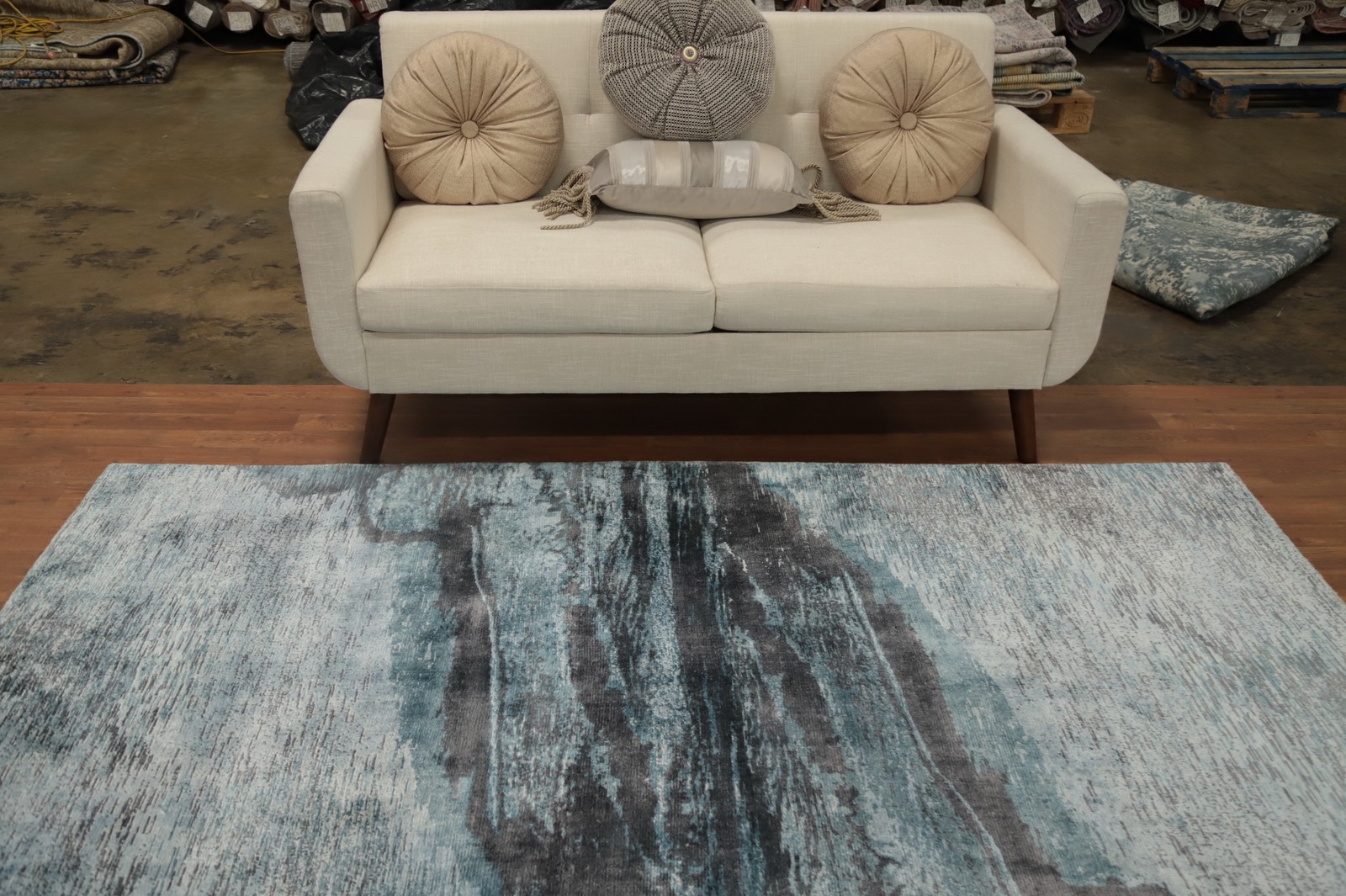 Handmade Abstract Oriental Area Rug 5×8 Contemporary Carpet